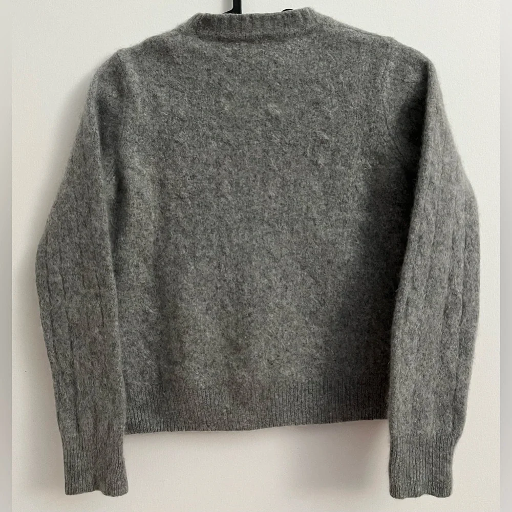 Dooney & Bourke 100% Cashmere Sweater Gray Made in Italy